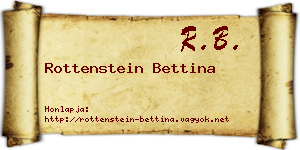 Rottenstein Bettina névjegykártya